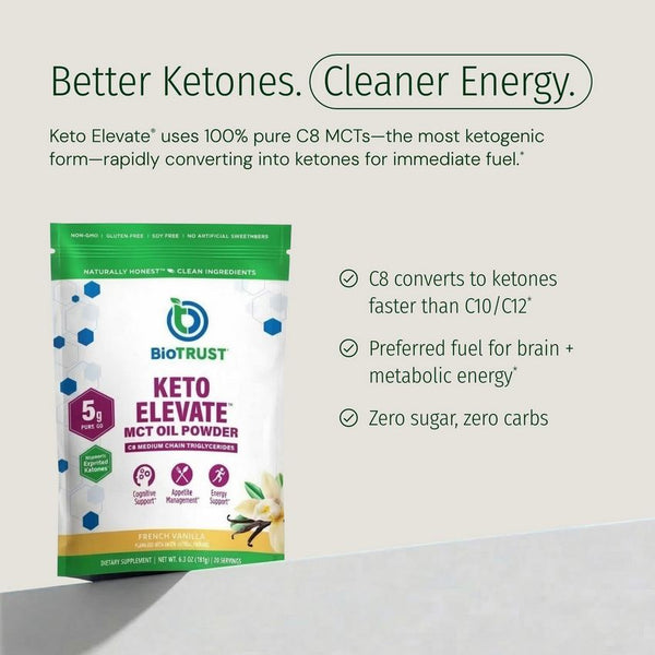 BioTrust Pure C8 MCT Oil Powder